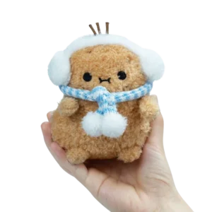 Noodoll Froty - 藍色圍巾 Ricespud 迷你坐姿毛絨玩具（限量版）