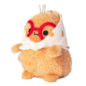 Noodoll 薯仔家族 Ricespud 嫲嫲薯（橙色波點）迷你坐姿毛絨玩具